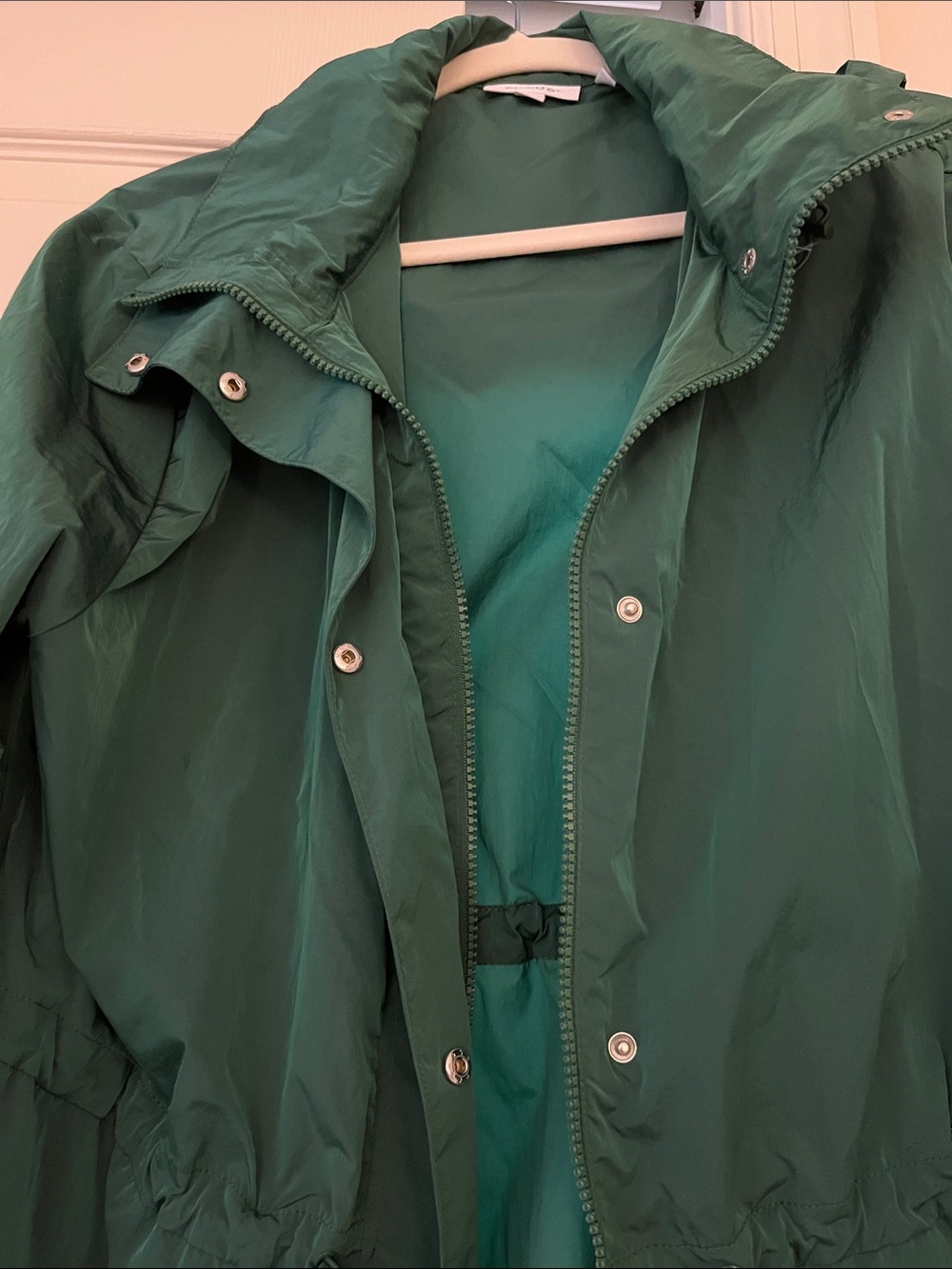 Zenergy Maxi anorak rain jacket Green Women's Lightweight Hooded - Picture 7 of 10